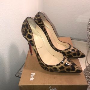 CHRISTIAN LOUBOUTIN SO KATE ANIMAL PRINT 39.5